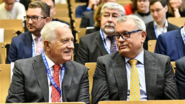 Exprezident Václav Klaus a éf Hospodáské komory Vladimír Dlouhý