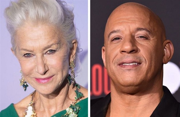 Helen Mirren a Vin Diesel