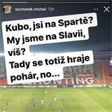 Na stadionu nechybl ani Michal Suchnek.