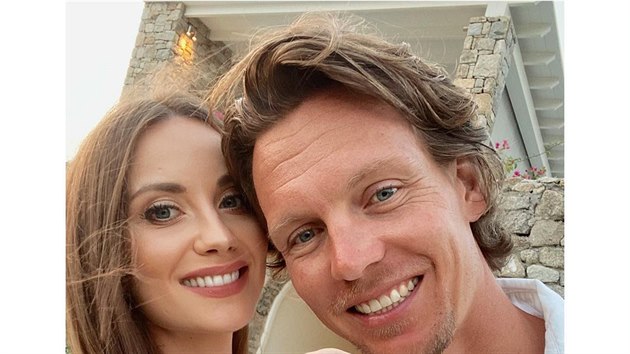 Ester Berdychová a Tomá� Berdych