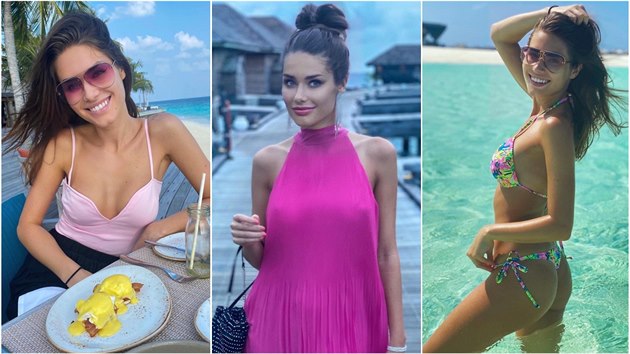 Misska Karolína Koke�ová �ádila na dovolené.