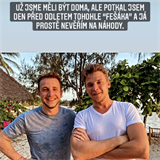 Jakub tfek a Vojta Dyk se potkali na Zanzibaru.