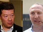 Tomio Okamura a Václav Klaus mladí vedou válku o volie.