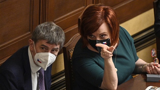 Premiér Andrej Babi a ministryn financí Alena Schillerová