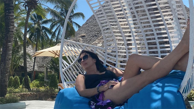 Nela Boudová na Zanzibaru.