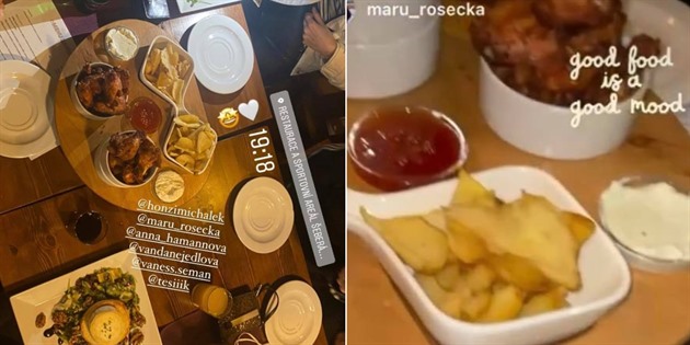 Do restaurace eberák vyrazila partika mladých influencer.