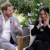 Princ Harry a Meghan Markle v rozhovoru u Oprah
