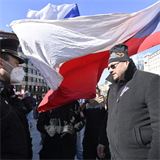 Poslance Lubomíra Volného na demonstraci zadržela policie.