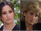 Meghan Markle pouívá stejný pohled jako lady Diana v moment, kdy v interview...