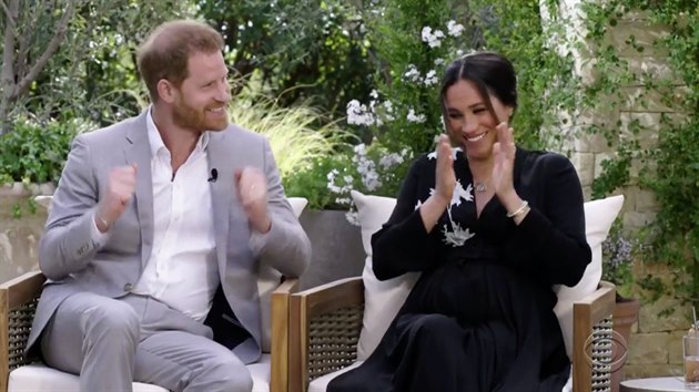 Princ Harry a Meghan Markle v rozhovoru u Oprah