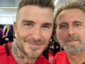 Karel Poborský a David Beckham