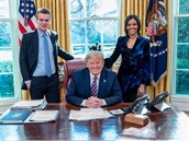 Candace Owens s manelem a Donaldem Trumpem, tehdy jet americkým prezidentem