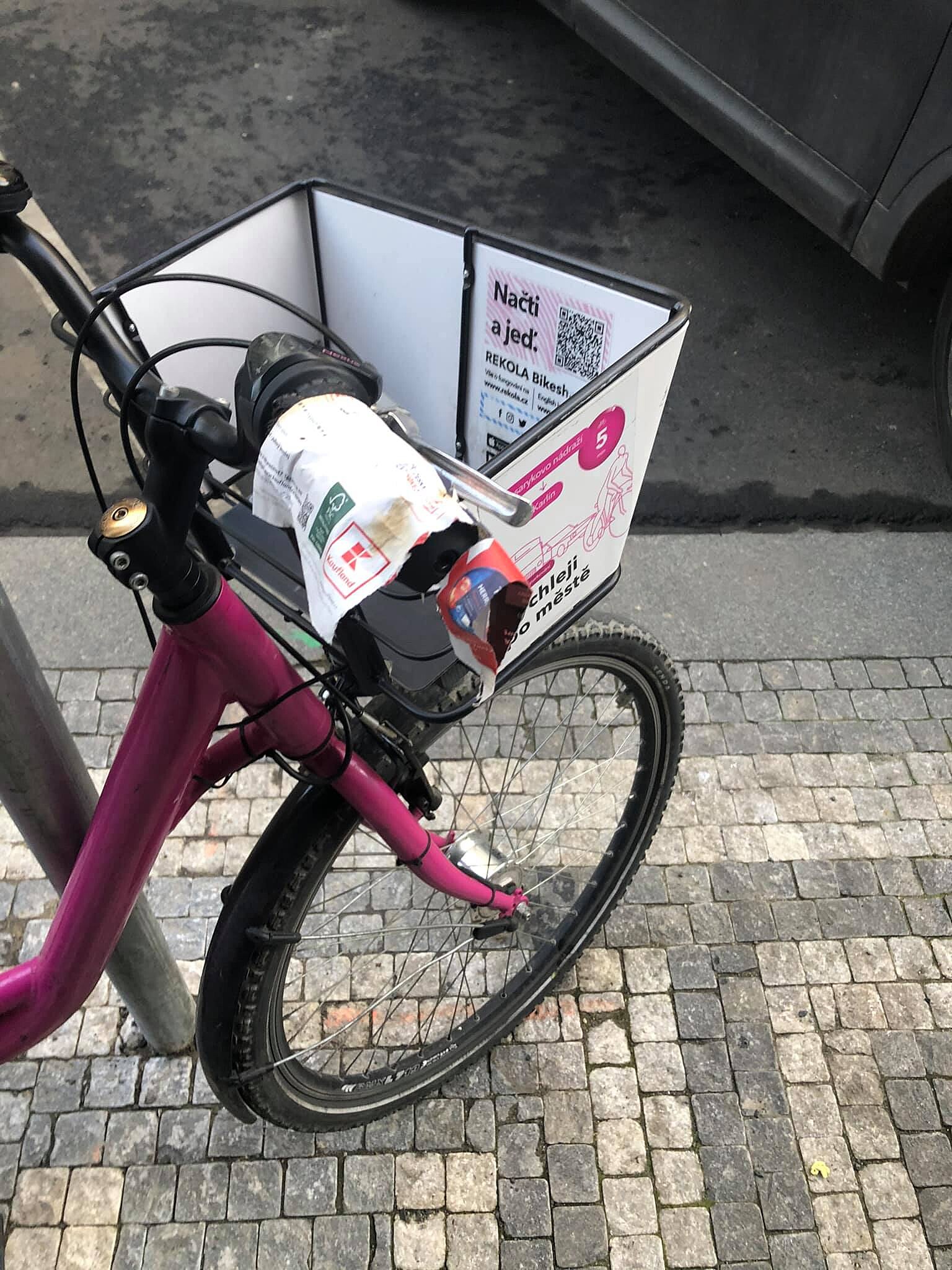 This is how scooters and bicycles end up in the streets of Prague.