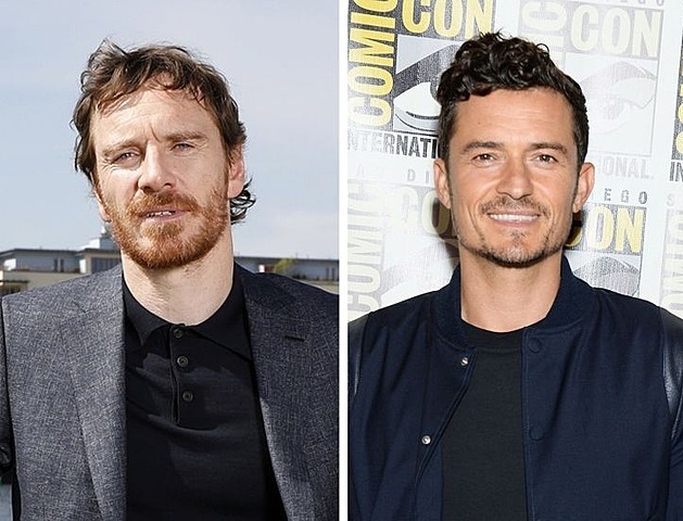 Michael Fassbender a Orlando Bloom