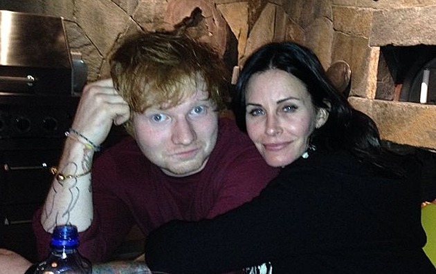 Ed Sheeran a Courteney Cox