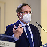 Ministr zdravotnictv Petr Arenberger vystoupil 12. dubna 2021 v Praze na...