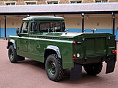 Speciáln navrený Land Rover, který poveze rakev s tlem prince Filipa.
