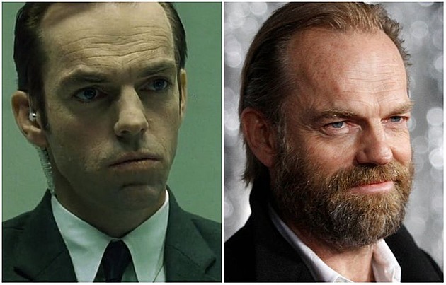 Agent Smith, played by Hugo Weaving