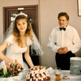 Vclav Kopta a Simona Vrbick v den jejich svatby. Od t letos uplynulo 26 let.