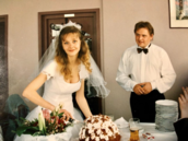 Václav Kopta a Simona Vrbická v den jejich svatby. Od té letos uplynulo 26 let.