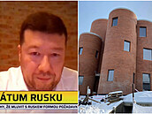 Tomio Okamura u ve své nové vile dle zábr CNN Prima News úaduje.
