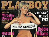 Simona Krainová se na titulní stránce Playboye objevila poprvé ped více ne...