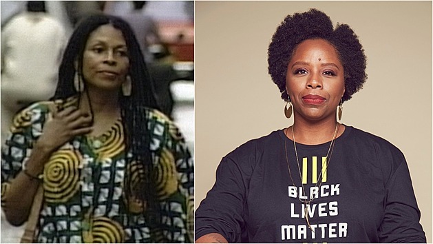 Spoluzakladatelka hnutí Black Lives Matter Patrisse Cullorsová (vpravo)...