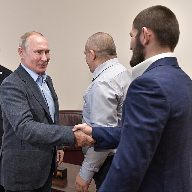 Khabib Nurmagomedov s Vladimirem Putinem