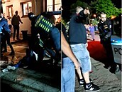 Fanouci Slovácka napadli dvojici policist.