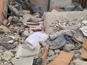 Takto dopadla synagoga v Akelonu po zásahu raketou Hamásu.