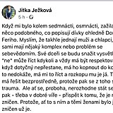 Jitka promluvila o sexulnm nsil.