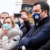 Giorgia Meloniová a Matteo Salvini