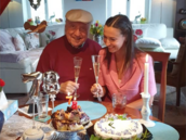 Felix Slováek oslavil své 78. narozeniny se svou exmilenkou Lucii Gelemovou.