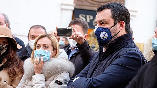 Giorgia Meloniov a Matteo Salvini