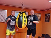 Michal tika trénuje thaibox pod vedením legendárního Ondeje Hutníka.