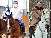 Jan Hamáek na koni je terem posmchu kvli podob s Kimem i Putinem.