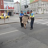 Vtinu aktivist museli odvst a policist.