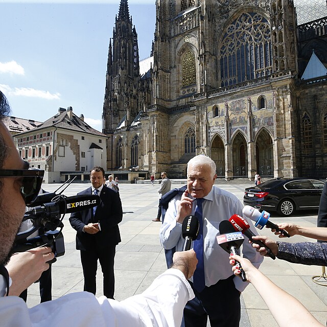 Vclav Klaus krtce ped oslavou 80. narozenin na Praskm hrad