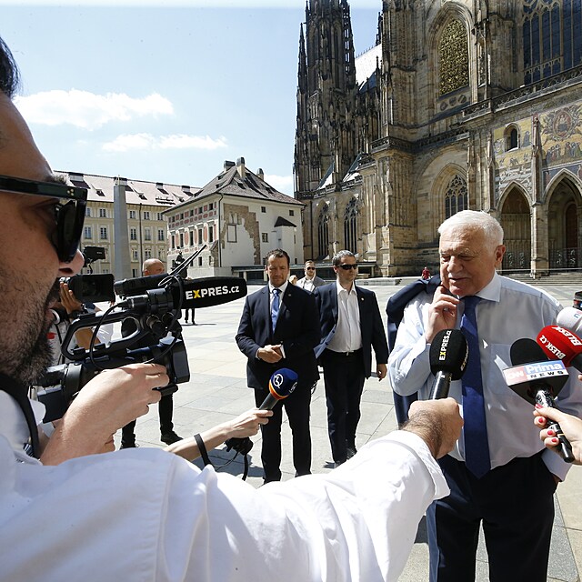 Vclav Klaus krtce ped oslavou 80. narozenin na Praskm hrad