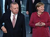 Recep Erdogan a Angela Merkelová
