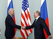 Joe Biden pi setkání s Vladimirem Putinem