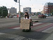 Slovenská rebelka na silnici v Brn