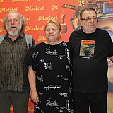 Jaroslav Duek, Pavla Tomicov a Milan teindelr na premie filmu Mstitel.