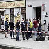 Policisté zasahují v Bělehradské.