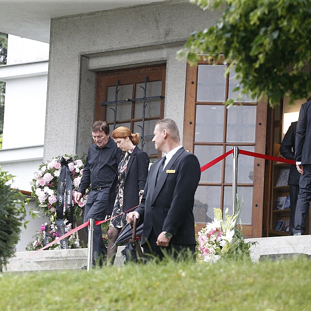 Pavel Trvnek s manelkou Monikou se pili naposledy rozlouit s Libukou...