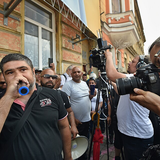 Na demonstraci promluvil i Emil zajac z Vyvolench.