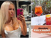 Nela Slováková sice sobotu strávila ve Vídni s drinkem a kamarádkou, v nedli...