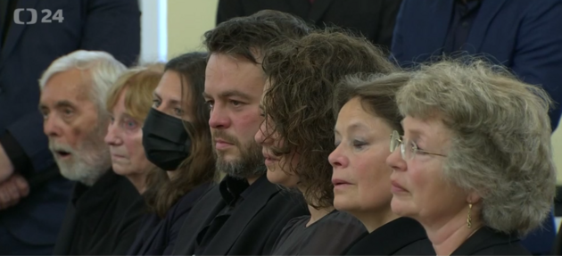 Bhem projevu Ondeje Vetchého se rodina nesmála.