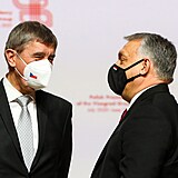 Andrej Babiš s Viktorem Orbánem