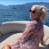 Monika Binias na jezeře Como